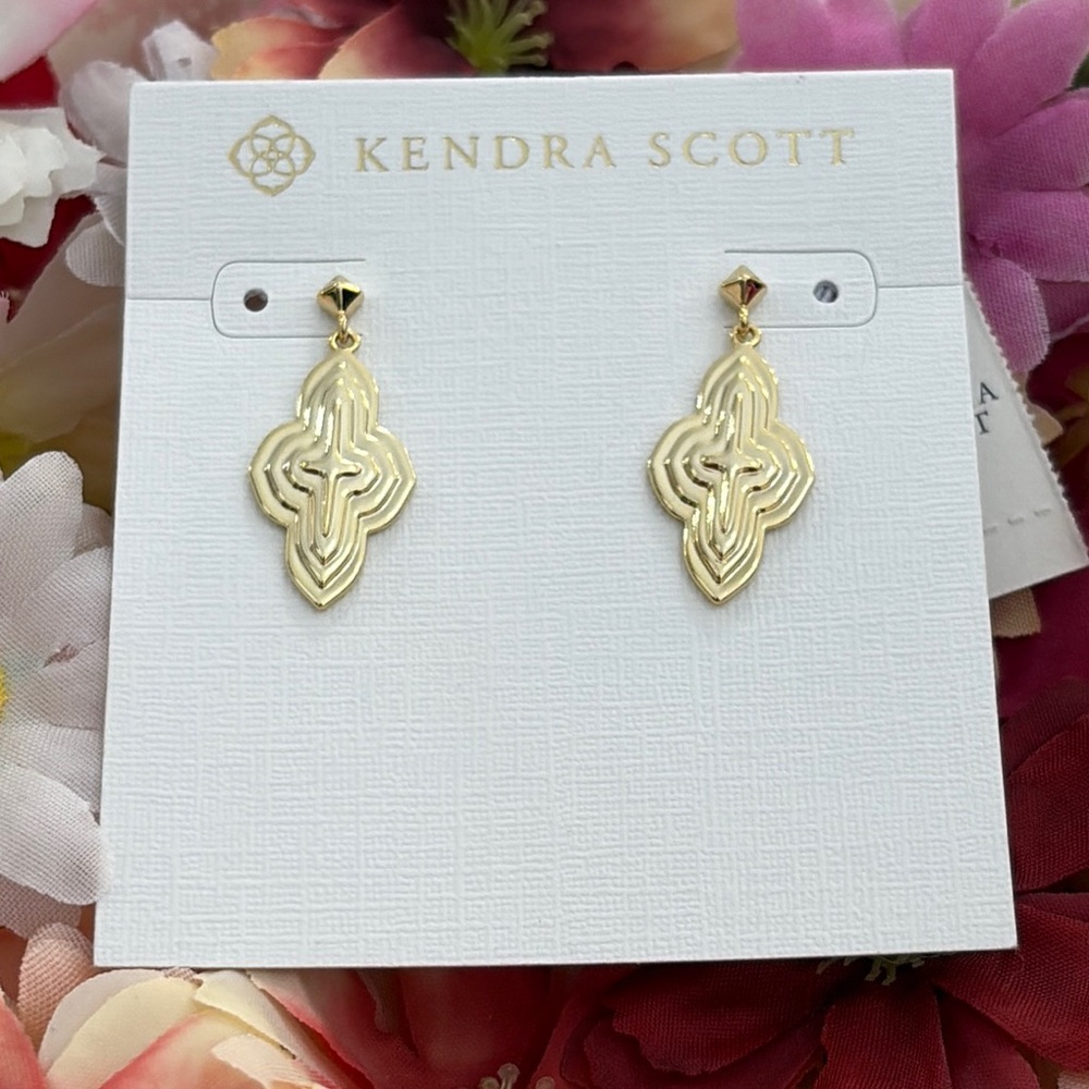 Kendra Scott Abbie Gold Drop Earrings
